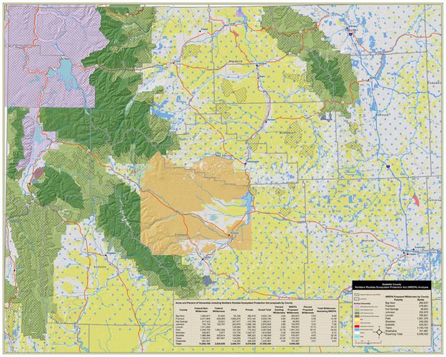 Sublette NREPA Map. Photo by Ecosystem Research Group.