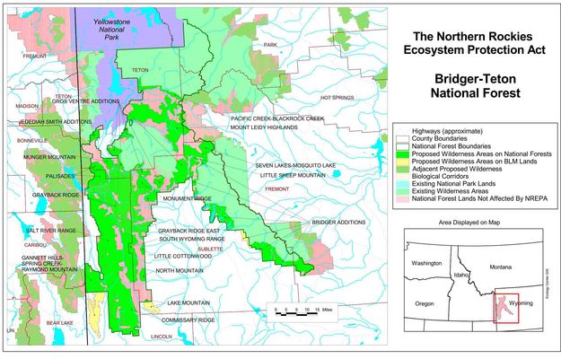 Bridger-Teton Wilderness. Photo by Alliance for the Wild Rockies graphic.