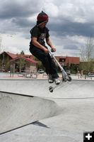 Catching Air. Photo by Dawn Ballou, Pinedale Online.