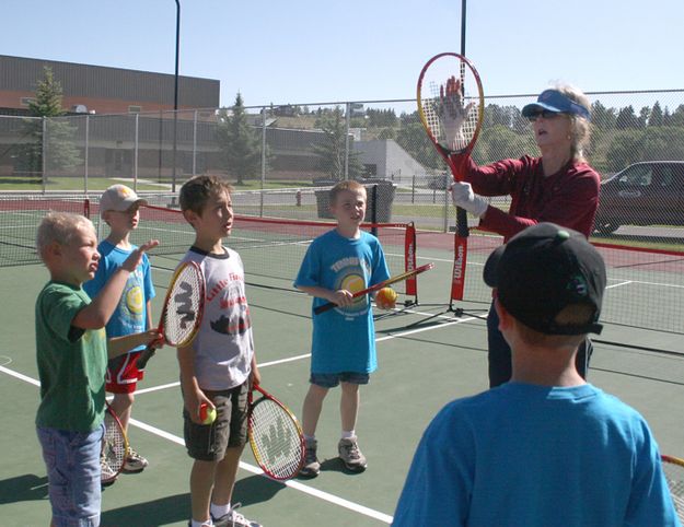 Anatomy of a Racquet. Photo by Pam McCulloch, Pinedale Online.