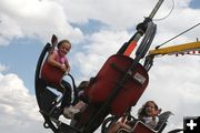 Wheeeeeeee!. Photo by Pam McCulloch, Pinedale Online.