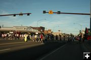 To the Starting Line. Photo by Dawn Ballou, Pinedale Online.