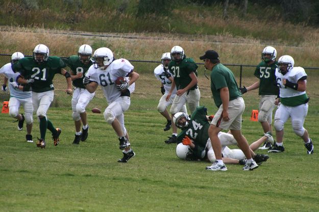 Coaching. Photo by Pam McCulloch, Pinedale Online.