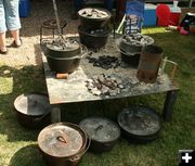 Dutch Ovens. Photo by Dawn Ballou, Pinedale Online.