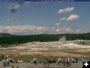 Old Fairthful Geyser Cam. Photo by Yellowstone National Park - National Park Service.