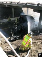 I-80 Crash-04. Photo by Ross Doman, Wyoming Department of Transportation.