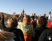 Photographer Wave. Photo by Pam McCulloch, Pinedale Online.