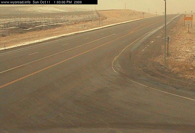 US 191 and WYO 352. Photo by WYDOT 191 webcam.