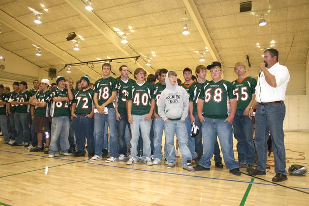 Football Team. Photo by Pam McCulloch, Pinedale Online.