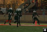 1st Touchdown. Photo by Dawn Ballou, Pinedale Online.