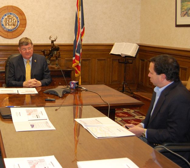 Press Conference. Photo by State of Wyoming.