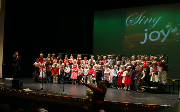 Kindergarteners. Photo by Pam McCulloch, Pinedale Online.