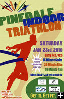 Indoor Triathlon. Photo by Pinedale Aquatic Center.