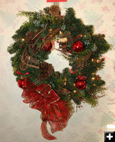 Sue Eversull wreath. Photo by Dawn Ballou, Pinedale Online.