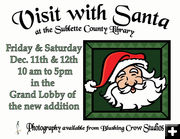 Santa at the Library. Photo by Sublette County Library.