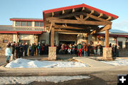 Ribbon Cutting Ceremony. Photo by Dawn Ballou, Pinedale Online.