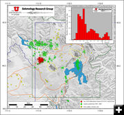 Yellowstone earthquakees. Photo by Yellowstone Volcano Observatory.