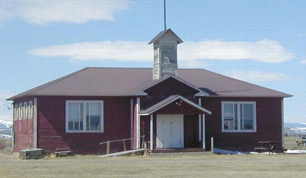 Historic Daniel Schoolhouse today. Photo by Dawn Ballou, Pinedale Online.