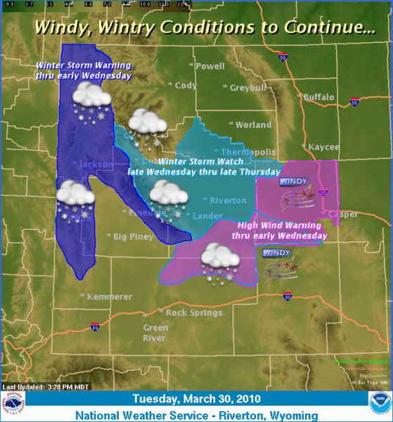 March 30, 2010. Photo by National Weather Service.