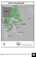 Wyoming wolf pack map. Photo by FWS.