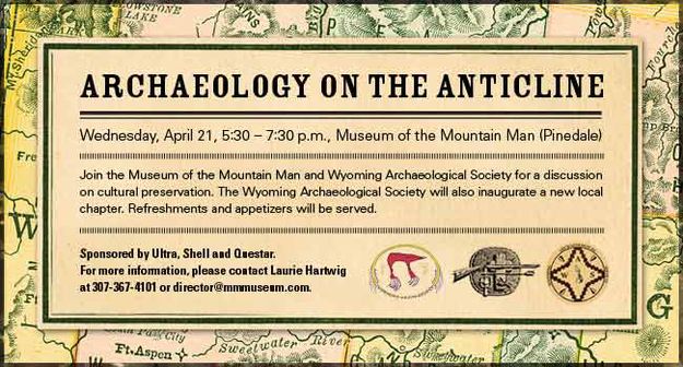 Archaeology April 21. Photo by Pinedale Anticline Operators.