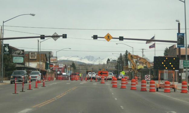 Road Construction. Photo by Dawn Ballou, Pinedale Online.