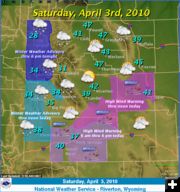 Saturday April 3, 2010. Photo by National Weather Service.