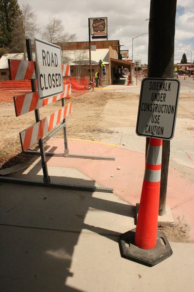 Under Construction. Photo by Dawn Ballou, Pinedale Online.