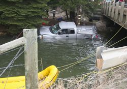 A sinking feeling. Photo by Kaitlyn McAvoy, Pinedale Roundup.