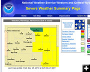 Tornado Watch. Photo by National Weather Service.