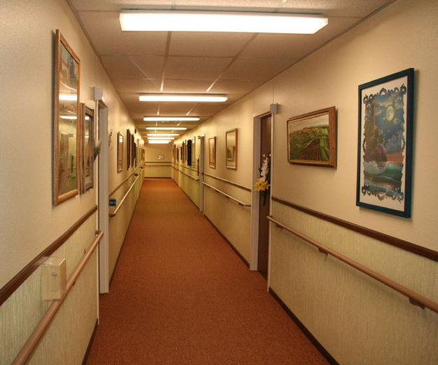 Hallway Artwork. Photo by Dawn Ballou, Pinedale Online.