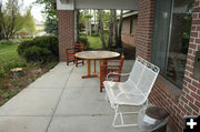 Outside Patio. Photo by Dawn Ballou, Pinedale Online.