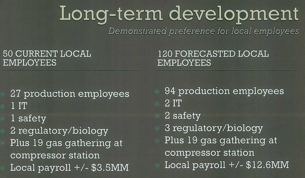 Employment Projection. Photo by QEP Resources.