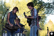 Rich Russell and Landry McMeans. Photo by Tim Ruland, Pinedale Fine Arts Council.