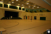 Gym-Stage. Photo by Dawn Ballou, Pinedale Online.
