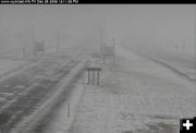 I-80 road closures. Photo by WYDOT webcam.