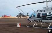 Search helicopters. Photo by Fremont County Sheriff's Department.