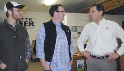 Senator Barrasso in Pinedale. Photo by Mari Muzzi, Sublette Examiner.