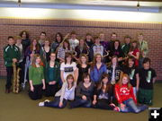 2011 Pinedale jazz groups. Photo by Sublette County School District #1.