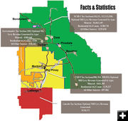 Sublette County Tax District map. Photo by Pinedale Online.