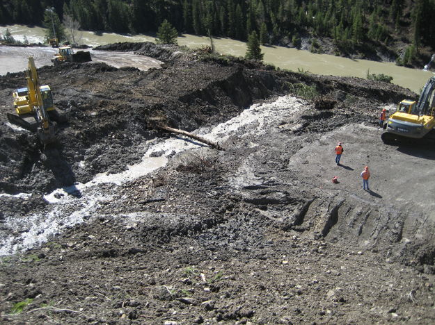 Road gone. Photo by Wyoming Department of Transportation.