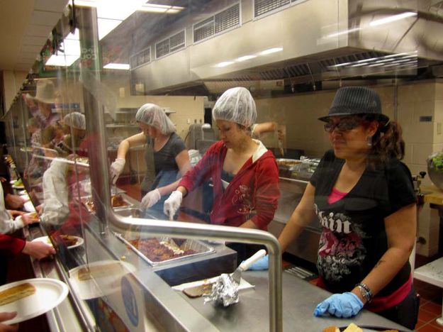 Servers. Photo by Bill Winney.