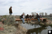 Lunch break. Photo by Dawn Ballou, Pinedale Online.