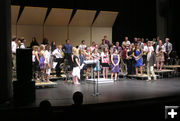 Presenting the HS band. Photo by Bob Rule.