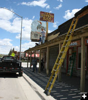 Renovation. Photo by Dawn Ballou, Pinedale Online.