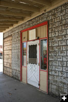 Front door. Photo by Dawn Ballou, Pinedale Online.