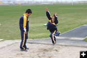 Hang time. Photo by Sam Luvisi, Sublette Examiner.