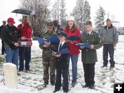 Patriotic kids. Photo by Bill Winney.