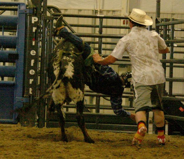 Zack Winer - tumbling. Photo by Dawn Ballou, Pinedale Online.