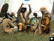 Pipe Lighting Ceremony. Photo by Clint Gilchrist, Pinedale Online.